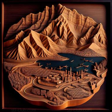 3D model Salt Lake City in the United States (STL)